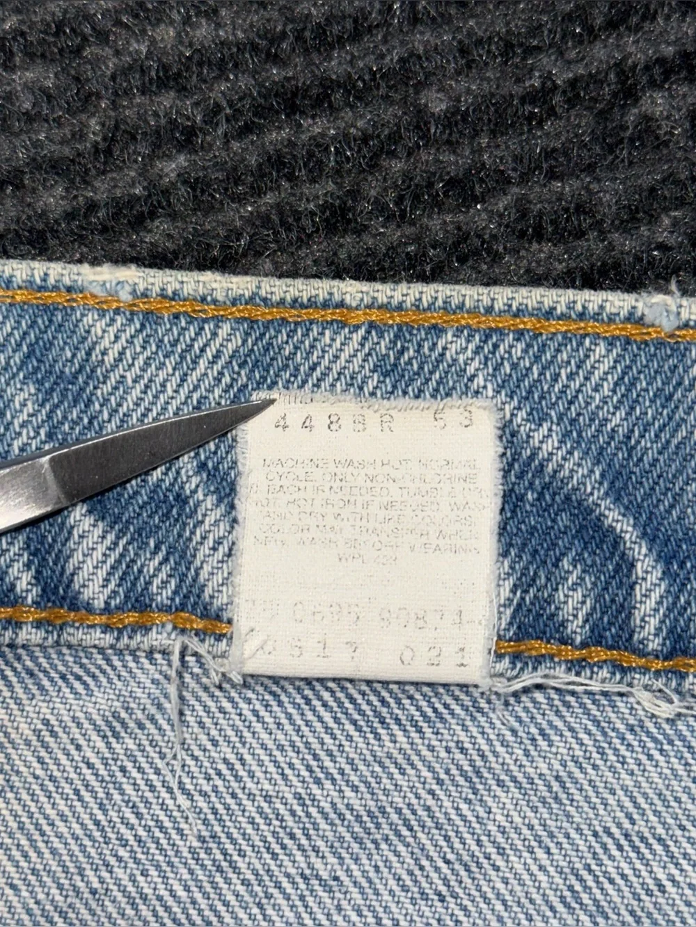 VTG 90s Levis 517 Orange Tab Bootcut Jeans 33x31.5 USA Thrashed Faded (tag34x34)